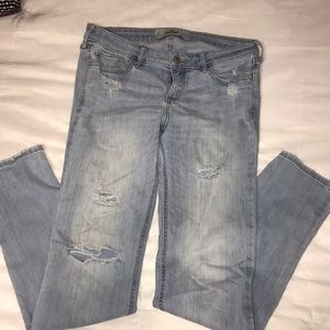 Hollister ripped jeans!